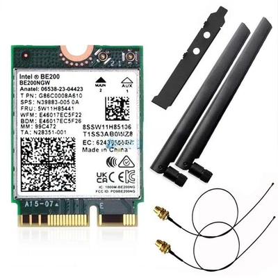 NGFF M.2 Wifi Card Tri-band PC wifi Bluetooth 5.4 Intel WiFi 7 BE200 BE200NGW - Image 1 of 4