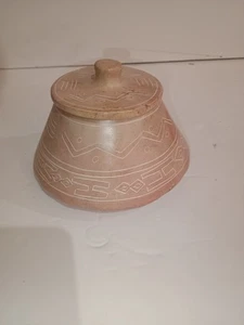Plato de piedra africano artesanal con tapa, Kenia. Baratija - Única, Rara, Tribal - Imagen 1 de 9