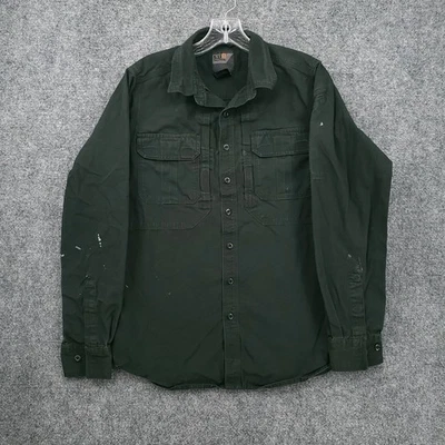 5.11 Tactical Button Up Shirt Mens Small Green Long Sleeve Utility Military Work - Image 1 of 4