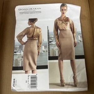 Donna Karan Misses Blouse & Skirt Sewing Pattern Vogue 1324 Uncut Size 12-20 - Picture 1 of 1
