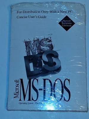 Microsoft MS-DOS 6.22 Full Version on 3.5 Disks With COA & User's Guide New - Image 1 of 4