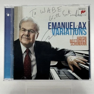 Variations by Emanuel Ax (CD, 2013) AUTOGRAPHED  Excellent  Minus - Imagem 1 de 3