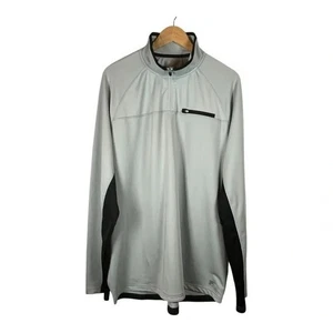 Fila Colorblock 1/4 Zip Pullover Activewear Stretch Gray Shirt Men Size XXL NWT - Picture 1 of 11