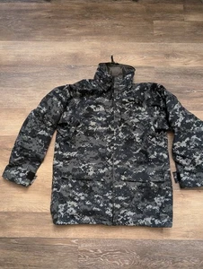 Chaqueta Para Hombre Marina de los Estados Unidos Pequeña Corta Azul Cremallera Digital Camuflaje Goretex Parka de Trabajo - Imagen 1 de 22