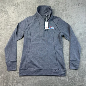 Cutter & Buck Pullover Men's Small Gray Long Sleeve Hostess 1/2 Zip Sweater NWT - Picture 1 of 12