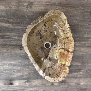 Bathroom Counter Top Petrified Wood Vanity Vessel Basin Sink PWS 23 - Picture 1 of 5