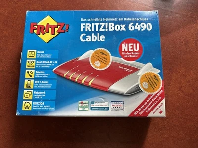 AVM FRITZ!Box 6490 Cable - Rot (20002778) neu - Bild 1 von 4