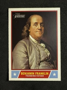 2025 Topps Heritage notevole americano Benjamin Franklin #NS-5 🔥 - Foto 1 di 2