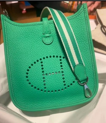 Hermes Clemence Evelyne TPM 16 Vert Comics 2025 New with box  - Image 1 of 4