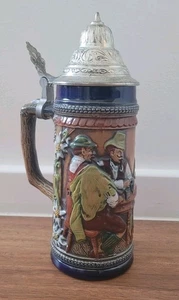 Ceramic Musical German Beer Stein - 25cm - Foto 1 di 4