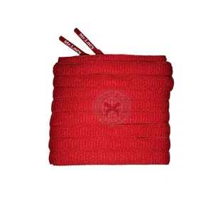 Mr Lacy Slimmies - Red Oval Shoelaces (130cm Length | 8mm Width) - Picture 1 of 1