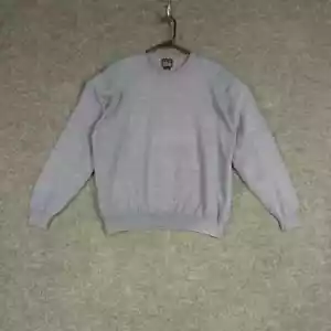Jos A Bank Sweater Mens Medium Preppy 100% Cotton Knit Long Sleeve Crew Neck - Picture 1 of 9