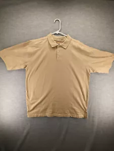 Caribbean Joe Let Go - Peach Light Orange - Short Sleeve Polo - Tropical Pattern - Imagen 1 de 7