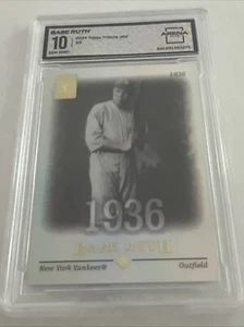 2004 Topps Tribute Hall of Fame Babe Ruth #3 HOF GRADED ARENA CLUB 10 GEM MINT - Picture 1 of 7