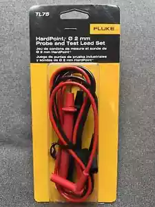 Genuine Fluke TL75 Hard Point 2mm Probe & Test Lead Set Don’t Be Fooled🇺🇸 - Picture 1 of 4