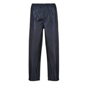 PANTALONES DE LLUVIA CLÁSICOS PORTWEST TALLAS S-7XL S441 CINTURA ELÁSTICA GEN FIT AZUL MARINO NUEVO EN PAQUETE * - Imagen 1 de 3