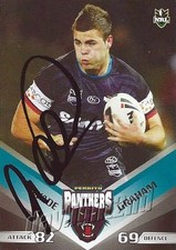 ✺Signed✺ 2010 PENRITH PANTHERS NRL Card WADE GRAHAM Daily Telegraph