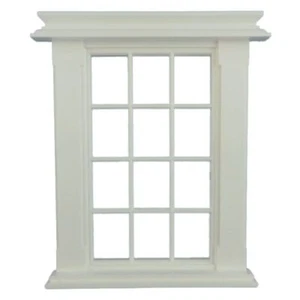 Melody Jane Dolls House Miniature Plastic Georgian Window Frame 12 Pane 1:24