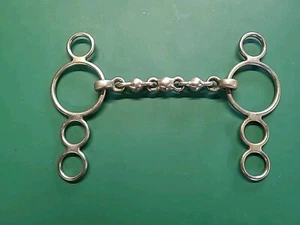 Waterford Mund 4 Ring Continental Trense Bit, 5,1/2" Größe, (Ref: 251G) - Bild 1 von 3