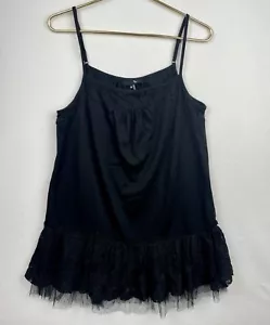 Ryu Rost Stretch Tüll Rüschen Schnürung Unterteil Tanktop Damen Gr. M 1081 - Bild 1 von 8