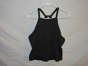 Fabletics Women's Black Halter Tank Top Shirt Size XL NWT - Picture 1 of 5