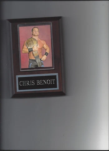CHRIS BENOIT PLAQUE WRESTLING WWE WWF Cover
