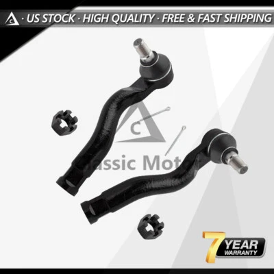 Front Outer Steering Tie Rods End Set of 2 For Toyota Sequoia 2008-2020 - Image 1 of 4
