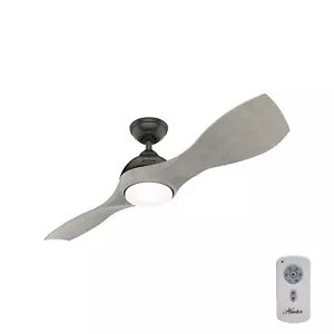 Hunter Fan 56 inch Casual Noble Bronze Outdoor Ceiling Fan with Light and Remote - Picture 1 of 8