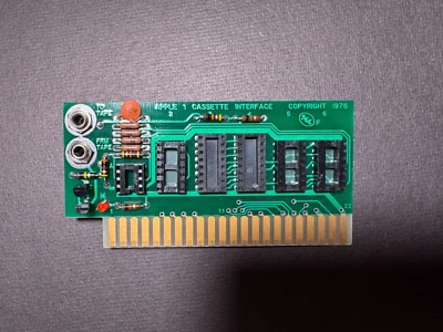 Assembled Apple cassette interface replica board without IC I 1 II computer ACI - Image 1 of 2