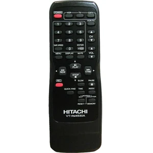 Hitachi VT-RM4530A Pre-Owned VCR Remote Control, Factory Original - Picture 1 of 7