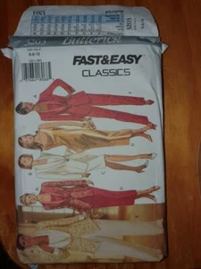 Butterick Sewing Pattern No 3203 Jacket, Dress, top and Pants Size 6-8-10 Used - Bild 1 von 2