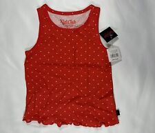 New with tag NWT Girls Kids Club Red Tank Top Shirt Size 6