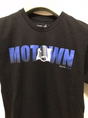 Motown Museum Hitsville USA Microphone Men's Size M Graphic Black T-Shirt Music - Image 1 of 4