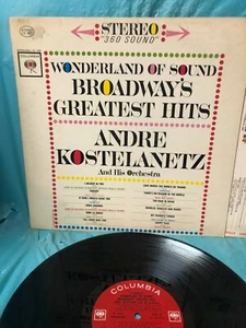 Andre Kostelanetz - Wonderland Of Sound Broadway's Greatest Hits - VINYL RECORD - Imagen 1 de 3