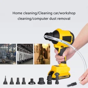 Portable Cordless Dust Blower Electric Dust Fan Air Duster for Home and Workshop - Afbeelding 1 van 10