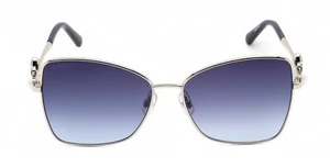 Swarovski SK277 16W Gray With Blue Butterfly Style Metal Frame 57-15-145 Crystal - Picture 1 of 3
