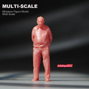 1/24 Walking Old Man Scene Minatures Figures Doll For Cars Vehicles Model Toy - Imagen 1 de 5