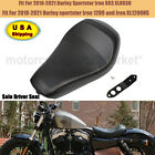 Black Front Driver Rider Solo Seat For Harley Sportster 18-21 Iron 1200 XL1200NS