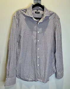 Barneys New York Mens Dress Shirt Button Up Size M Long Sleeve 100% Cotton - Picture 1 of 5