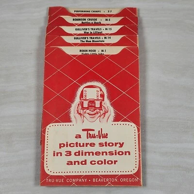 VINTAGE 1950's TRU-VUE FILM SLIDE CARDS - LOT OF 5 - Image 1 of 4