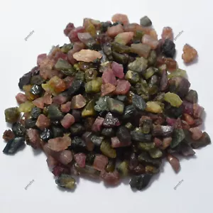Lote de piedras preciosas naturales sin cortar mezcla áspera color turmalina 1247,00 quilates CERTIFICADAS - Imagen 1 de 14