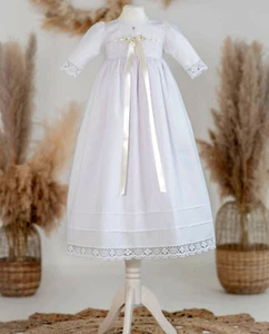 Taufkleid Baby*Junge* Mädchen, Gr. 56-62-68-74-80-86, SWAROVSKI, Baumwolle - Bild 1 von 15