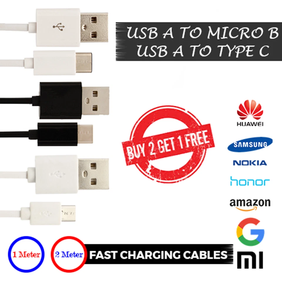 Type C USB C Sync Charger Cable Lead For Huawei P30 / P20 / Pro P10 P9 + P8 + - Image 1 of 4