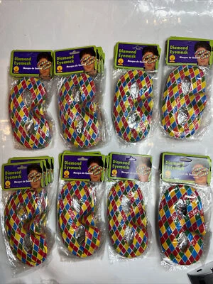 Rubies  Masquerade Diamond Eye Mask 50616 Lot 50 Novelty Halloween Multi Color - Image 1 of 4