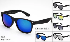 Kids Retro Sunglasses Classic Boys Girl Vintage Frame Lead Free UV 100% - Picture 1 of 6