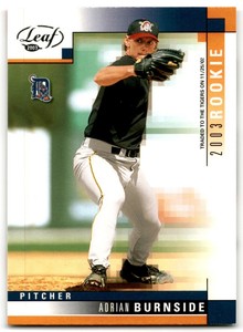 2003 Leaf 2003 Rookie Card Adrian Burnside Detroit Tigers #298
