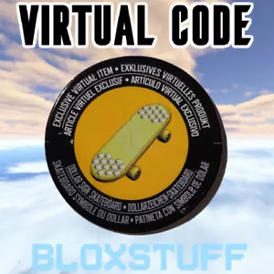 Dollar Sign Skateboard ROBLOX - Toy Code Sent in Inbox - Foto 1 di 2