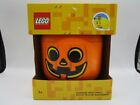 LEGO Small Storage Head Pumpkin Jack O Lantern Halloween Container Candy Bowl