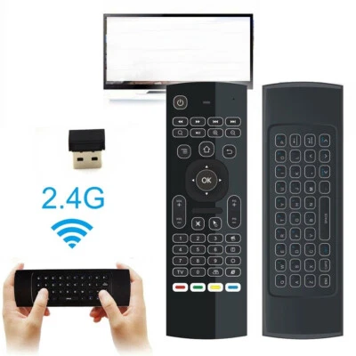 Backlit Wireless 2.4G USB Remote Control Keyboard Air Mouse For Android TV Box - Image 1 of 4