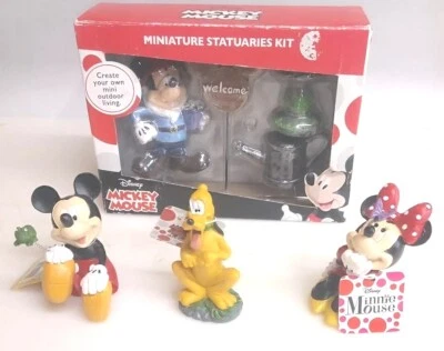 Disney Mickey Mouse Miniature  Garden Statuaries Minnie Mouse Pot Hanger Pluto - Image 1 of 4